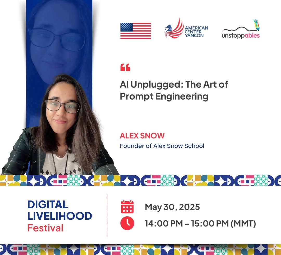 AI Unplugged talk poster